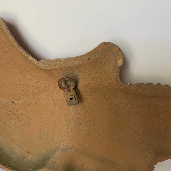 Southwest Donkey & Man Sexton Cast Iron Metal Leather Art Wall Decor Burro 1970 - Picture 11 of 12